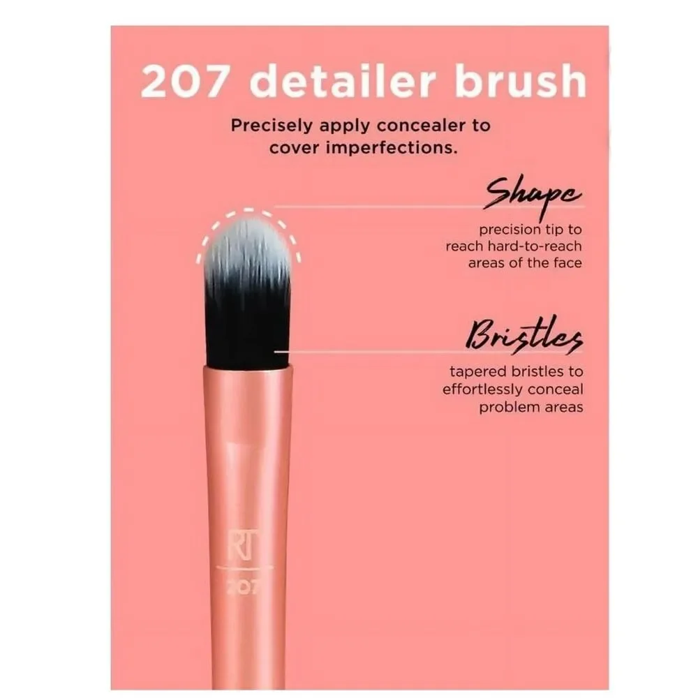 Real Techniques Flawless Base Makeup Brush Set, 5 Piece Set